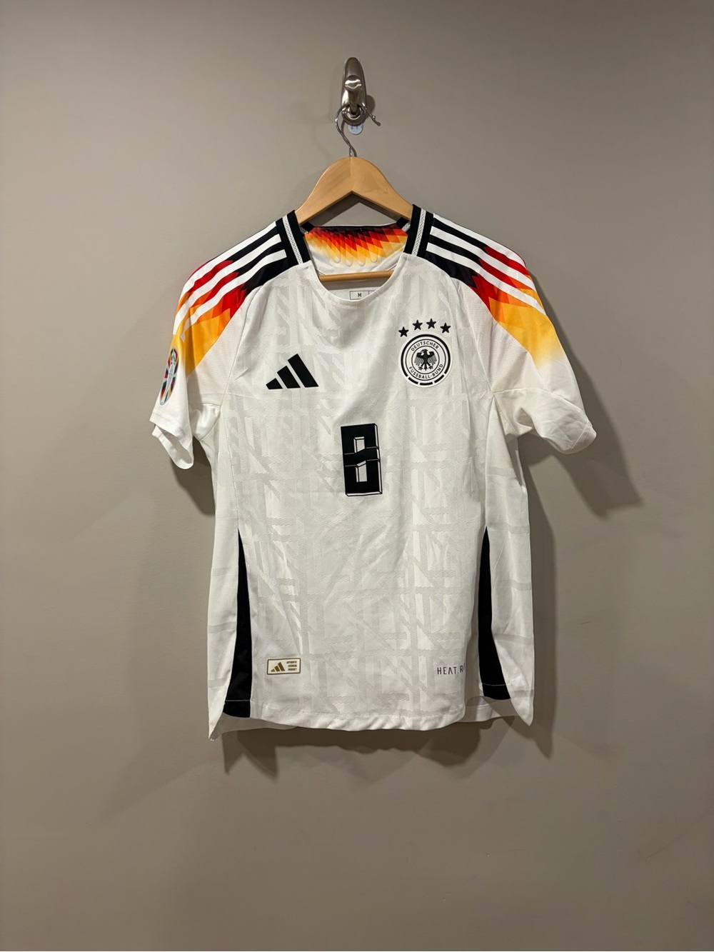 Adidas Germany 2024 Authentic Toni Kroos #8 Euro Jersey – Men’s Medium